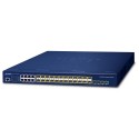 PLANET SGS-6310-16S8C4XR L3 16-Port 100/1000X SFP + 8-Port Gigabit TP/SFP + 4-Port 10G SFP+ Stackable Managed Switch (Dual 100~240V AC)